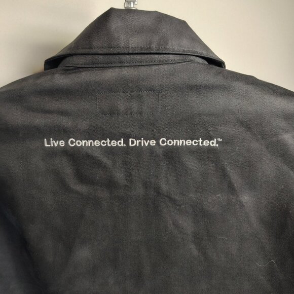 VINTAGE Dickies Jacket Size Large Black Kenwood Audio Tech Deadstock Eisenhower - Picture 7 of 16